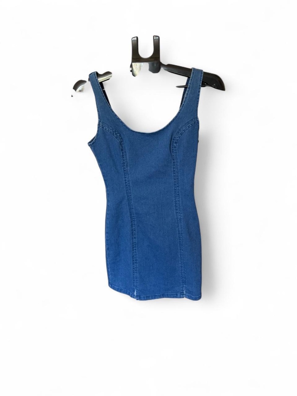 Jealous Tomato Blue Denim Jumper Mini Dress